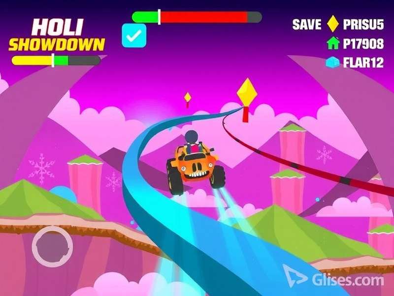 Holi Speed Showdown Gameplay